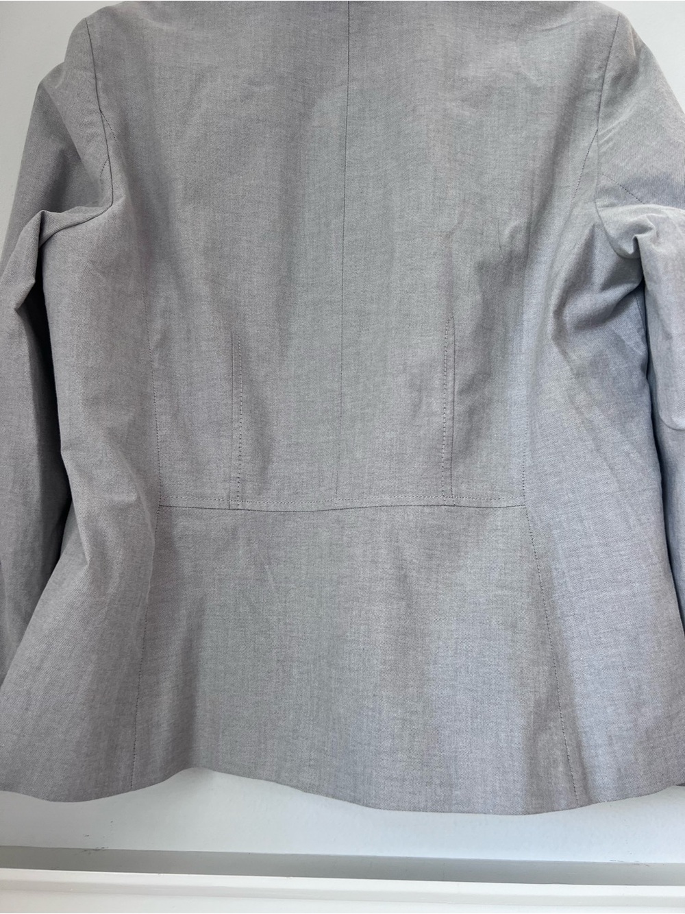 Talbots Light Gray Classic Two-Button Blazer - Picture 4 of 10